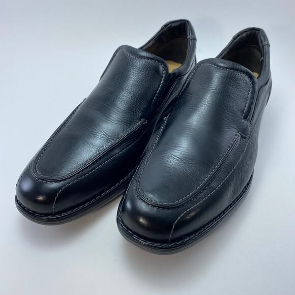 JOHNSTON & MURPHY “Lanning” SlipOn Black Leather Shoes Men’s Size 8.5 main image 9
